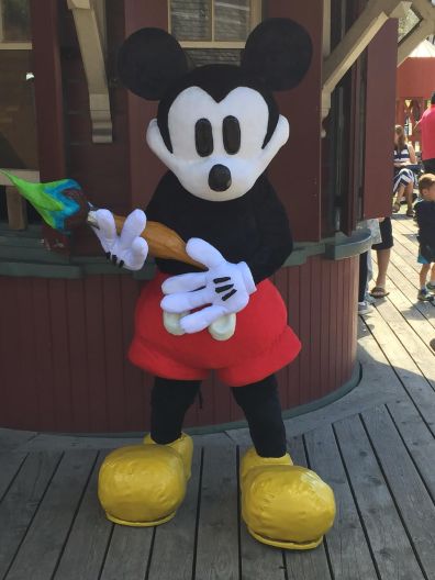 Mickey Mouse with paintbrush