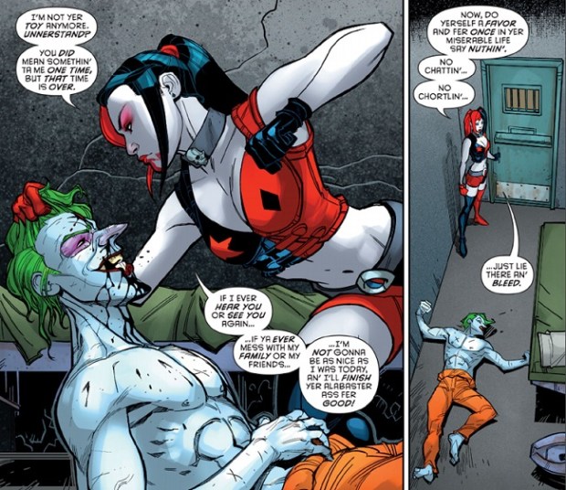 Harley beats Joker