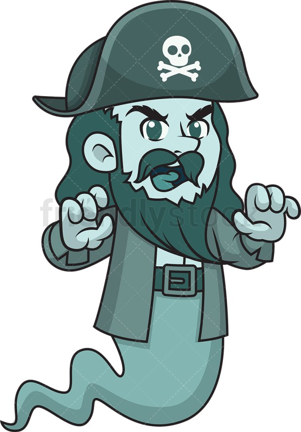 Scary pirate ghost spirit. PNG - JPG and vector EPS (infinitely
