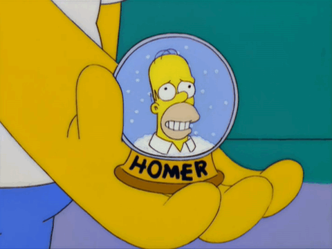Simpsons Snowglobe